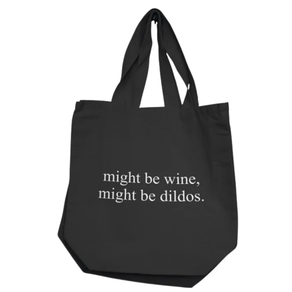 Nobu Tote - Might be wine, Might be dildos.