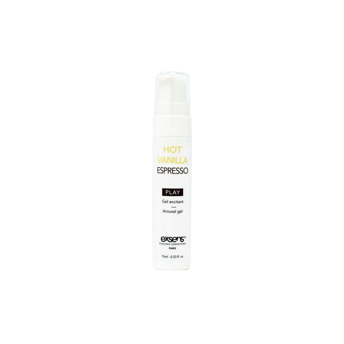 Exsens Hot Vanilla Espresso Arousal Gel tube and box