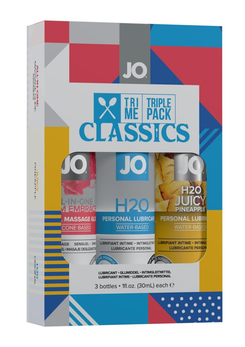 JO Tri-Me Classics – Lubricant & Massage Minis