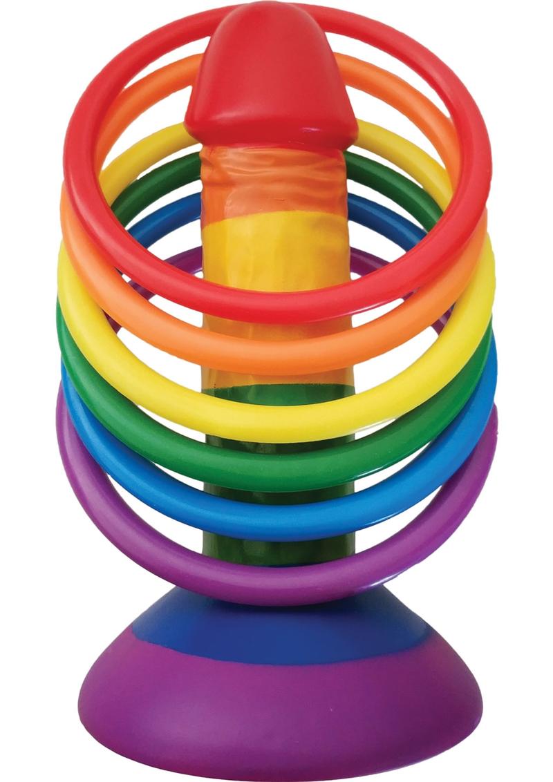 Rainbow Party Ring Toss Game