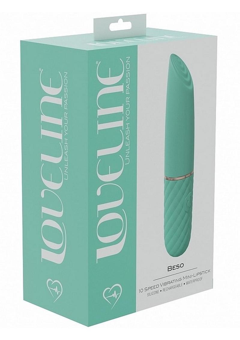 Loveline Beso Mini Lipstick Vibrator – Green