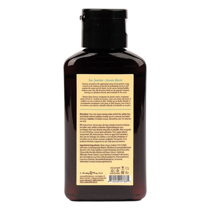 Earthly Body Aphrodisiac Bubble Bath Sea Jasmine 2 oz back label view