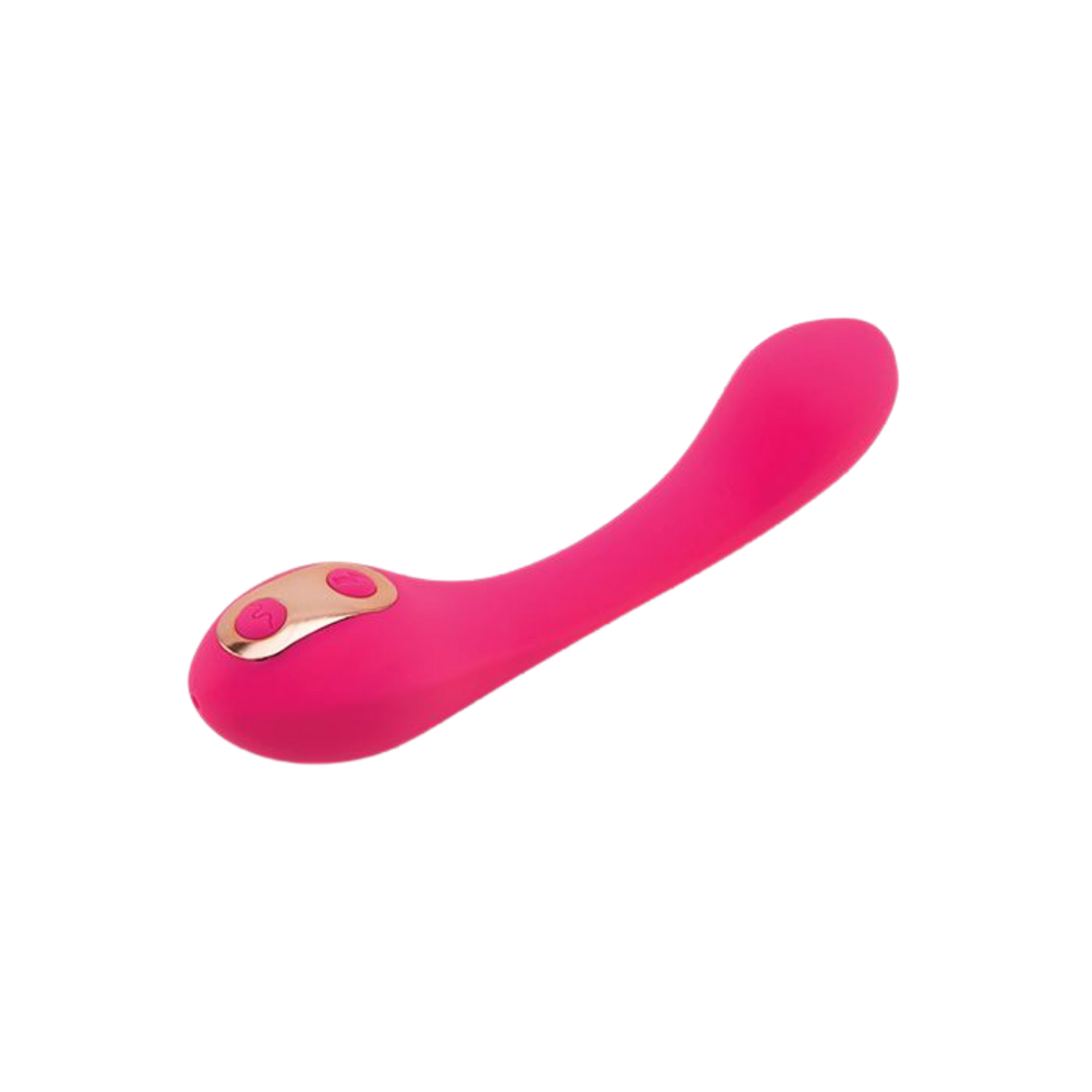 Bendable G-spot vibrator ergonomic handle design
