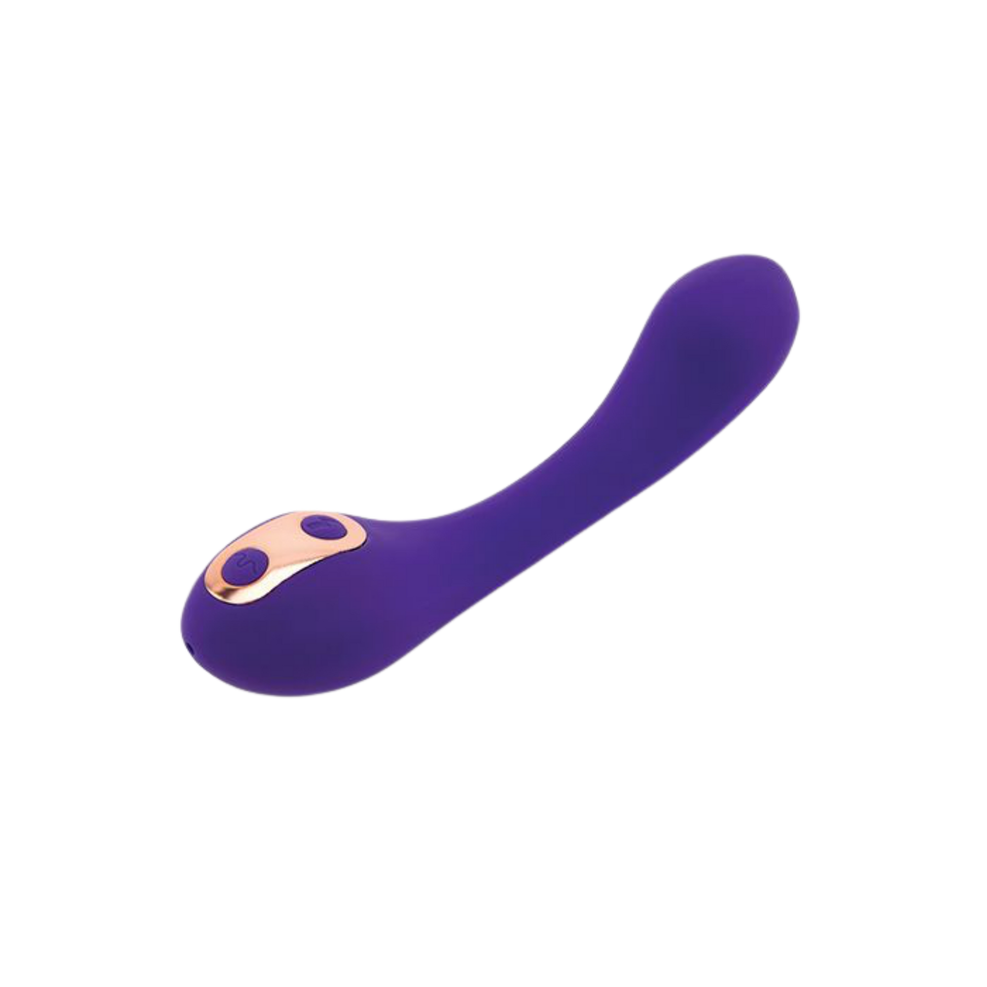 Bendable G-spot vibrator ergonomic handle design
