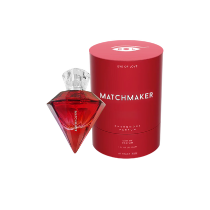 “Red Diamond masculine pheromone perfume in ruby diamond bottle”
