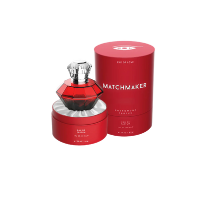“Red Diamond masculine pheromone perfume in ruby diamond bottle”