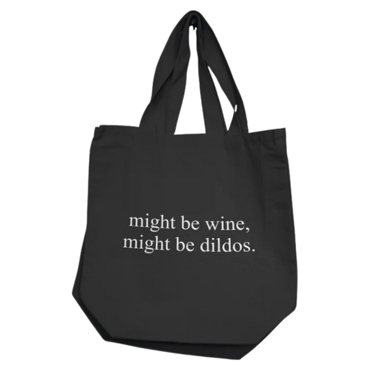 Nobu Tote - Might be wine, Might be dildos.