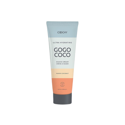 “Coochy Ultra Hydrating Shave Cream GoGo Coco – 8.5 oz bottle – Mango Coconut scent”
