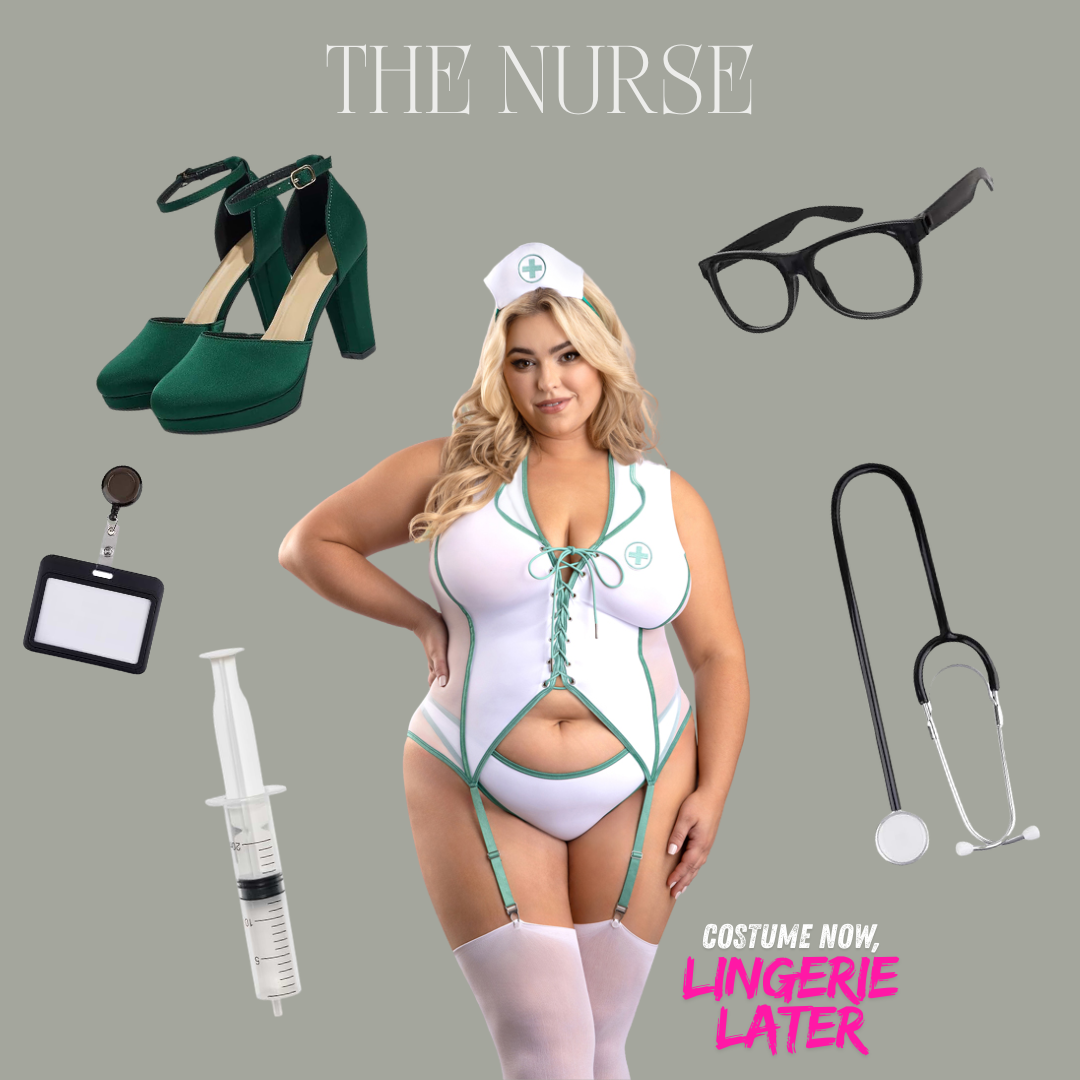 Herbal Remedy nurse costume styling inspiration with coordinating accessories
