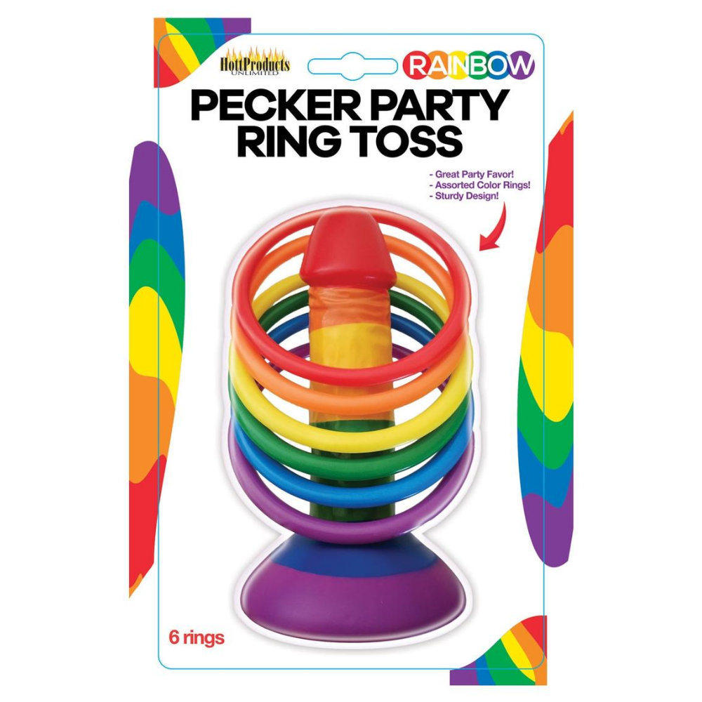 Rainbow Party Ring Toss Game