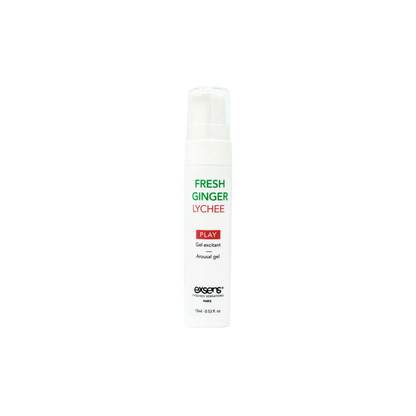 Exsens Fresh Ginger Lychee Arousal Gel tube and box