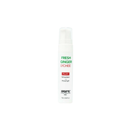Exsens Fresh Ginger Lychee Arousal Gel tube and box