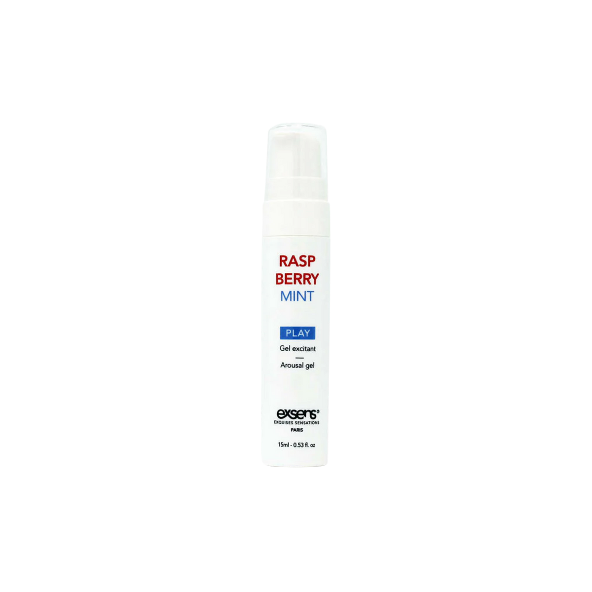 Exsens Raspberry Mint Arousal Gel tube and box